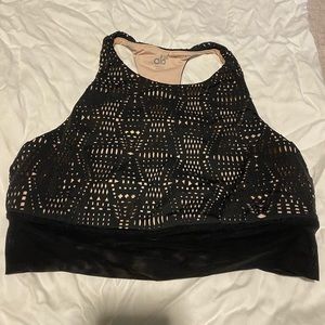 Alo high neck illuminate bra